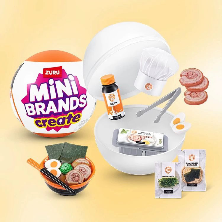 Model Kit Brand - 5x Bola Kejutan Mini Brands Create