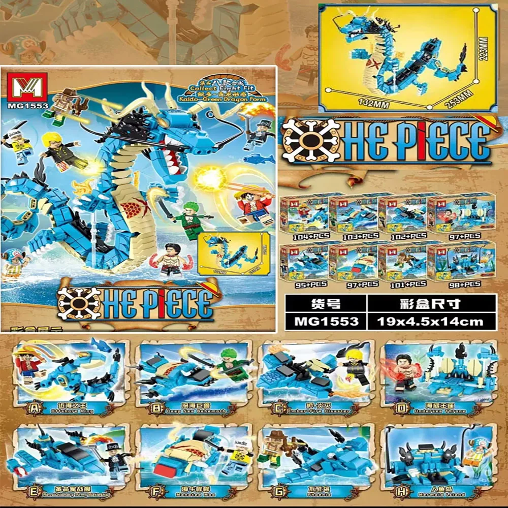 8in1 One Piece Building Blocks - Model Kit Manual ulasan dan harga