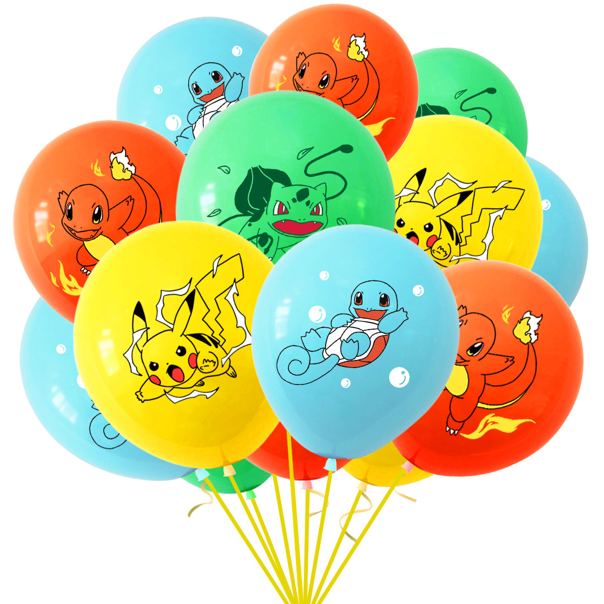 12 Buah/Set Balon Lateks Pokem - Model Kit Pokemon ulasan dan harga